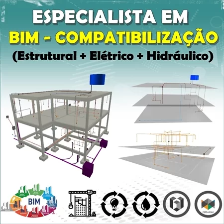 COMBO ESPECIALISTA EM BIM E COMPATIBILIZAÇÃO DE PROJETOS (ESTRUTURAL + ELÉTRICO + HIDRÁULICO) – BLACK FRIDAY