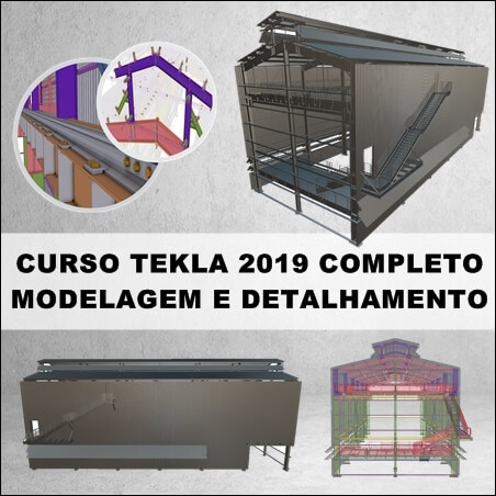 Curso Tekla Modelagem e Detalhamento de Galpão Industrial Completo