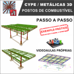 Curso Cype / Metalicas 3D Postos de Combustível