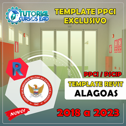 TEMPLATE PPCI/PSCIP COMPLETO PARA PROJETOS DE INCÊNDIO - ALAGOAS