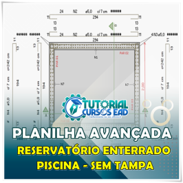 PLANILHA PARA DIMENSIONAMENTO DE RESERVATÓRIOS ENTERRADOS SEM TAMPA