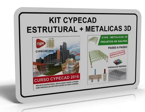 KIT CYPECAD + CYPE 3D: ESTRUTURAL RESIDENCIAL + METALICAS GALPÕES