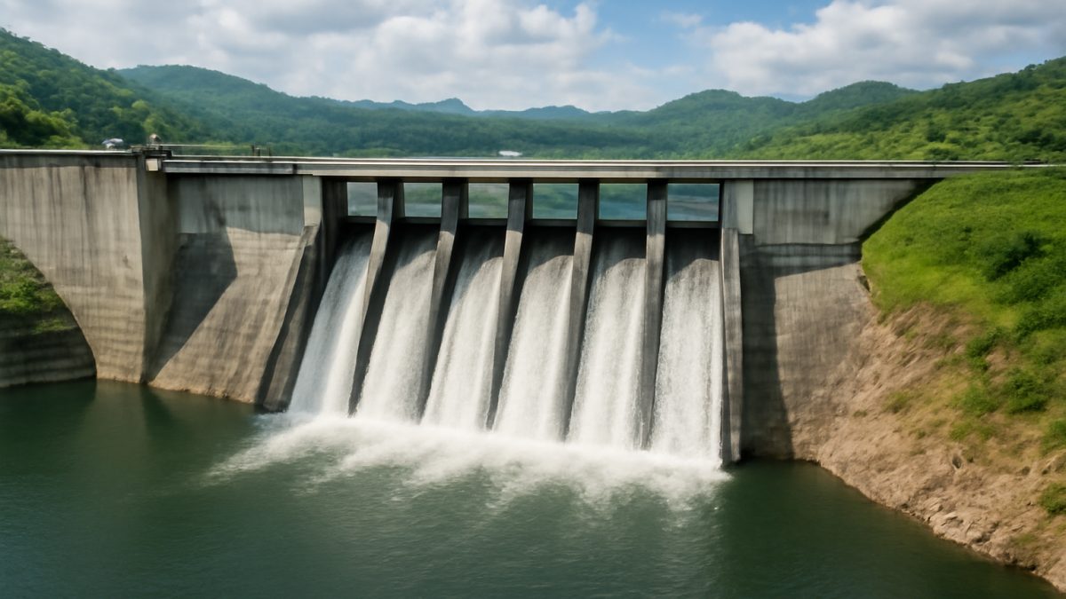 Barragem para detenção de cheias no HecHMS